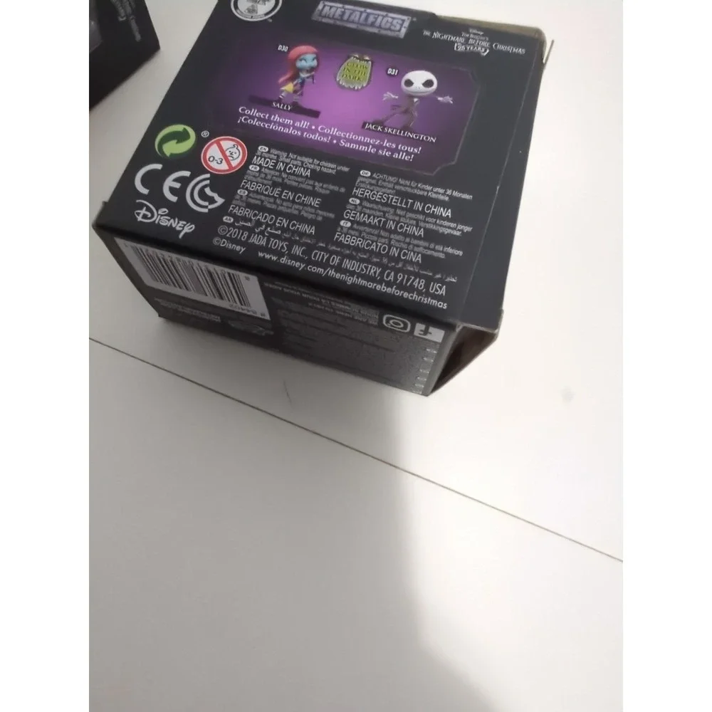 The Nightmare Before Christmas Metalfigs  Diecast Jack Sally Glow In Dark Jada